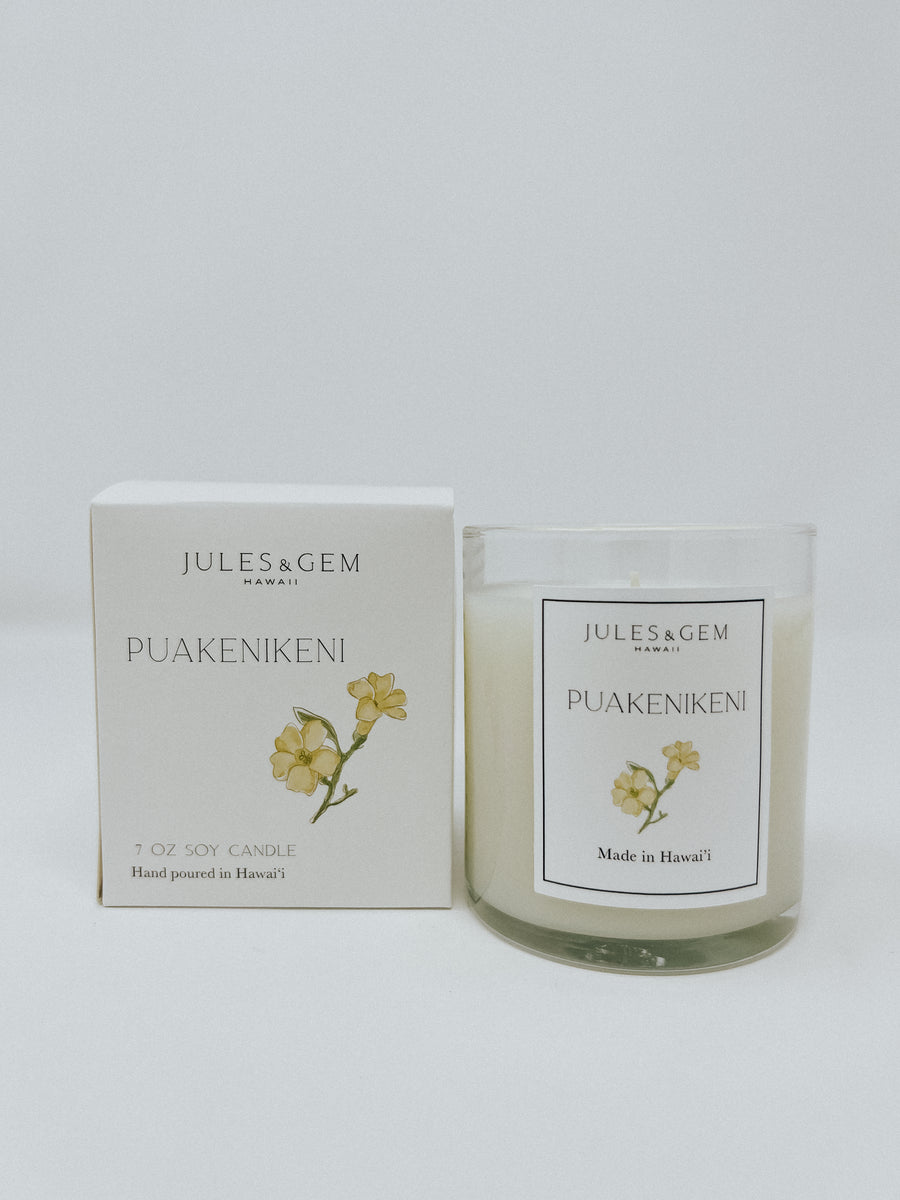 Puakenikeni 7 oz Candle – Jules & Gem Hawaii