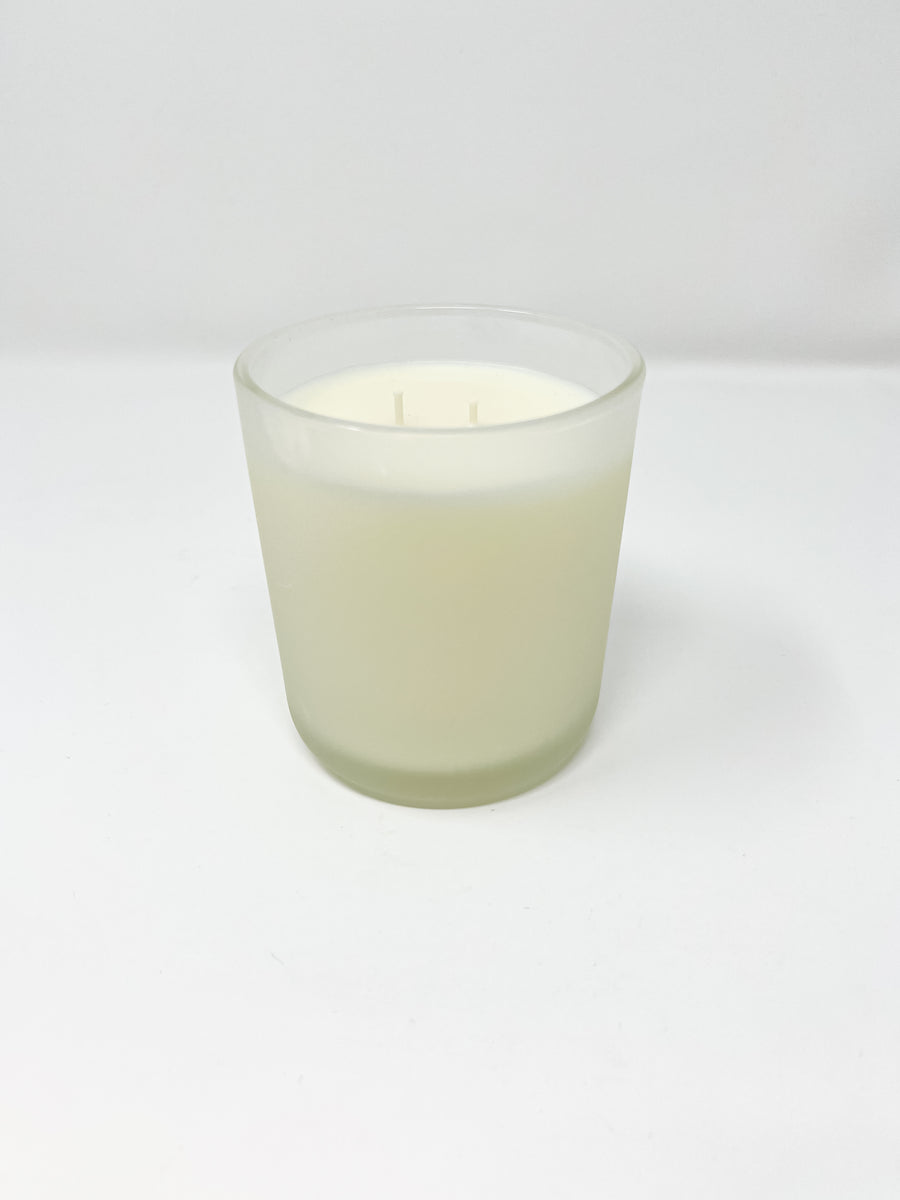 Pikake 13 oz Frosted White Candle – Jules & Gem Hawaii